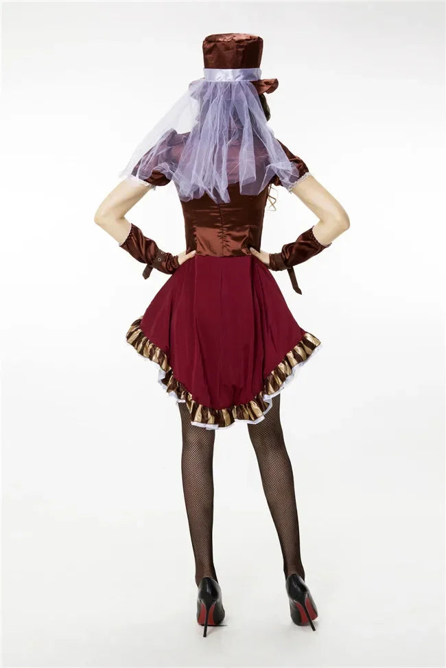 Deluxe Women's Steampunk Costume-Size Medium